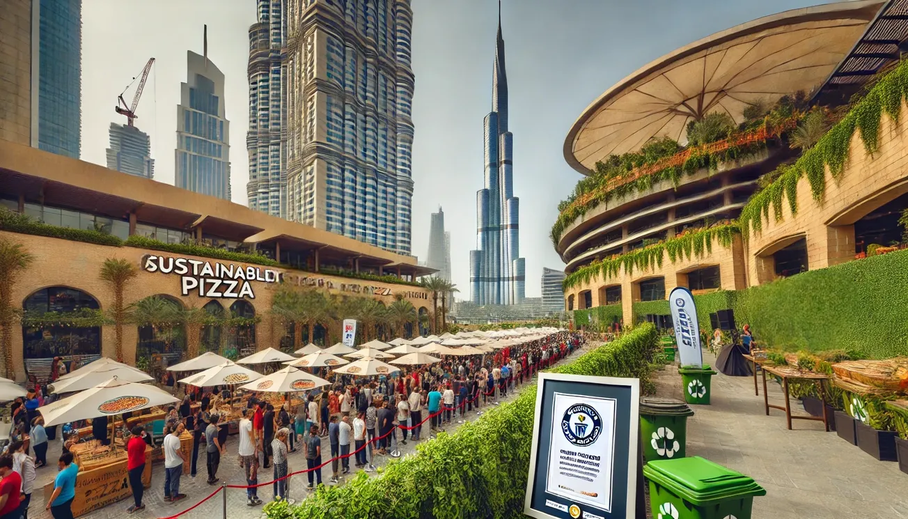 UAE Sets Record with World’s Longest Sustainable Pizza Line in Dubai